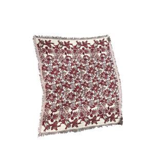 Goodwin Weavers Throw Blanket Tapestry Holiday Floral, Cherubs, Bows 60" x 50"